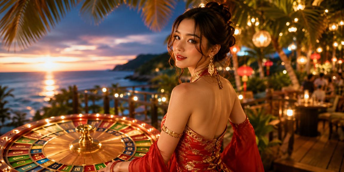 Roulette trực tuyến với bối cảnh chợ đêm Sapa